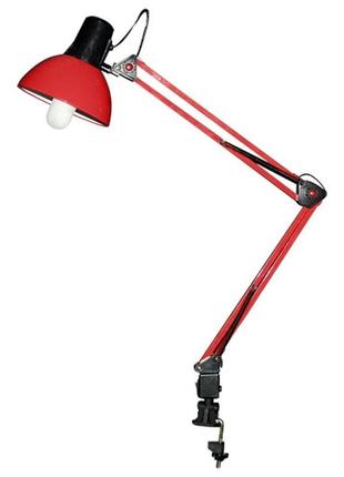 Настольная лампа на гибкой ножке на струбцине mtl-07 red/black