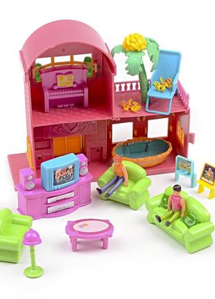 Ігровий набір будиночок для ляльок з меблями im421