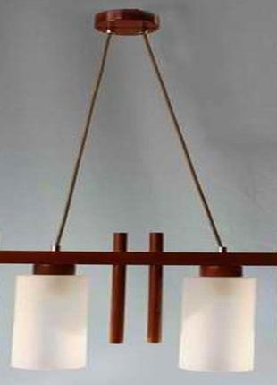 Люстра деревянная подвесная в восточном стиле в гостиную bkl-4...