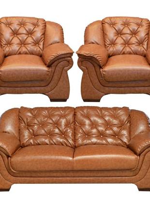 Комплект мягкой мебели диван и 2 кресла angel d+1+1 (508)