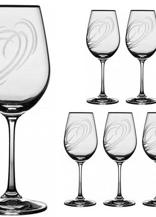 Набор бокалов для вина 350ml 6шт олимп ngc150setwine-d