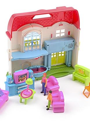 Ігровий набір ляльковий будиночок з фігурками im436