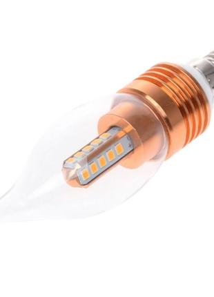 Лампа светодиодная e14 led 5w 20 pcs ww cl37-a smd2835 (copper)