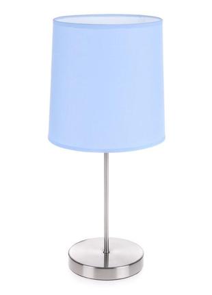 Настольная лампа минимализм с абажуром tl-183 blue e27
