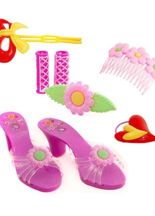 Набор детских аксессуаров с заколками и туфлями для девочки id141