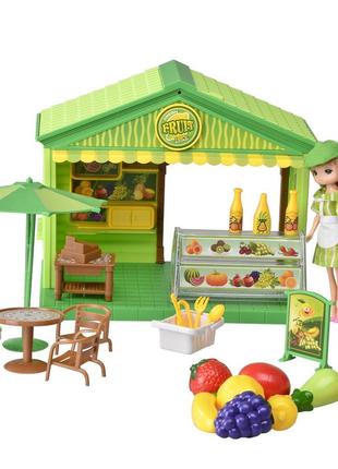 Игровой набор домик для куклы магазин фруктов im366