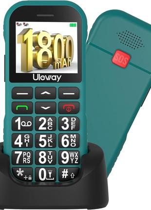 Uleway Dual SIM Unlocked GSM Senior Mobile, телефон с большой ...