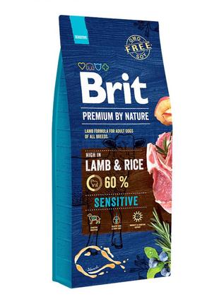 Brit Premium by Nature Sensitive Lamb Rice (Брит Преміум Нечур...
