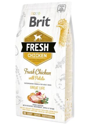 Brit Fresh Chicken With Potato Adult (Брит Фреш Курка та Карто...