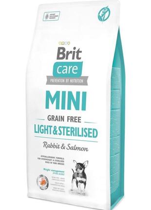 Brit Care Mini Grain Free Light Sterilised (Брит Кеа Міні) без...