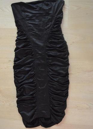 Женское черное обтягивающее платье на 42-44 размер