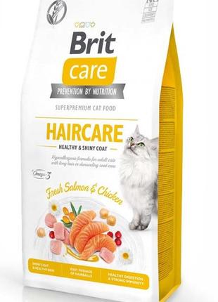 Brit Care Cat Grain Free Haircare (Брит Кеа Хаиркеа) сухой без...