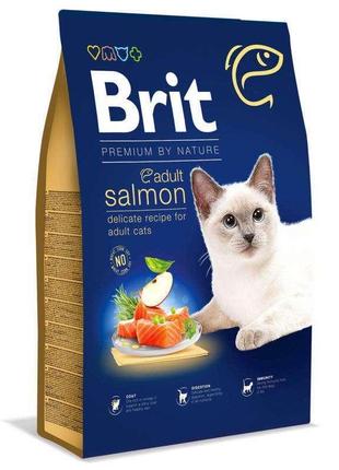 Brit Premium by Nature Cat Adult Salmon (Брит Преміум Нечурал ...