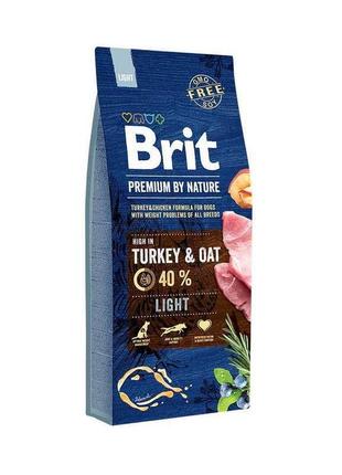 Brit Premium by Nature Light Turkey Oats (Брит Преміум Нечурал...