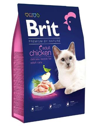 Brit Premium by Nature Cat Adult Chicken (Брит Преміум Нечурал...