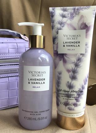 Набор подарочный victoria’s secret lavander vanilla виктория с...