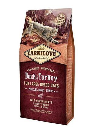 Carnilove Duck Turkey for Large Breed Cats (Карнилав Лардж Бри...