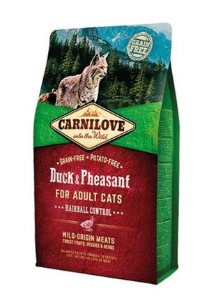 Carnilove Duck Pheasant for Adult Cats Hairball Control(Карнил...
