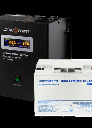 Комплект резервного питания для котла LogicPower ИБП A500VA + ...