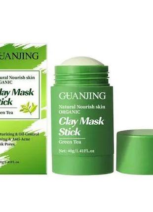 Маска для лица guanjing green tea clay mask stick 40 г.