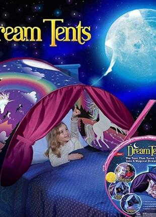 Детская палатка тент для сна dream tents - tnt-16 с единорогом