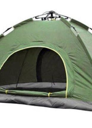 Палатка с автоматическим каркасом универсальная зеленая | 200x...