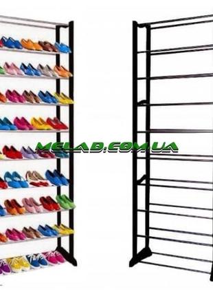 Полка для обуви amazing shoe rack (10 полок, 30 пар) (8001) (12)