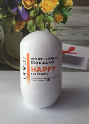 Жіночий кульковий дезодорант антиперспірант Happy Unice / Юнайс