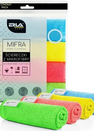 Набор салфеток из микрофибры MIFRA набор 4 шт. 30*30см ERLA
