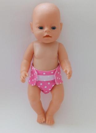 Подгузник / памперс для куклы Беби Борн / Baby Born 40-43 см м...