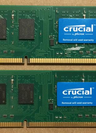 16GB 2x8GB DDR3L 1600MHz Crucial PC3L 12800U RAM Оперативна па...