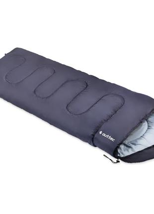 Спальный мешок одеяло outtec с капюшоном синий