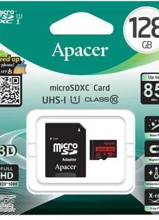 Карта пам`яті Apacer MicroSD 128GB (Class 10) + Sd Adapter 996613