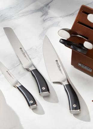 Качественный набор кухонных ножей Діаман, на подставке,состоит...