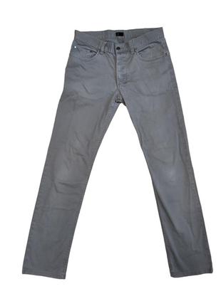 Джинсы мужские серые прямые классические светлые штаны брюки