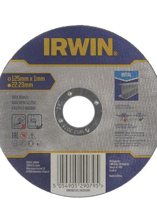 Диск отрезной по металлу 125х1мм IRWIN IW8082133