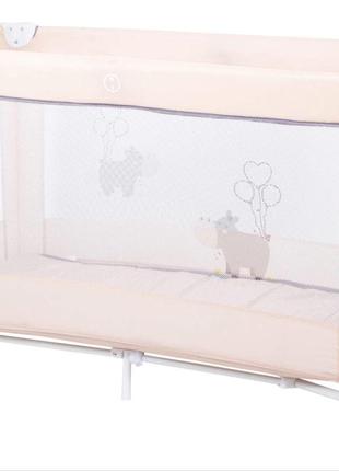 Кровать-манеж детская FreeON Balloon hippo Beige