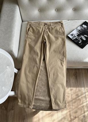 Бежевые мужские брюки zara