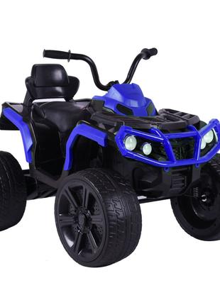 Дитячий електромобіль-квадроцикл (синій колір) + посилена амор...