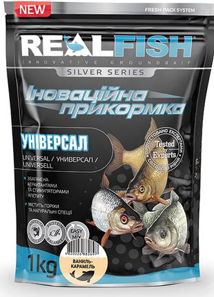 Прикормка RealFish универсал ваниль карамель 1 кг