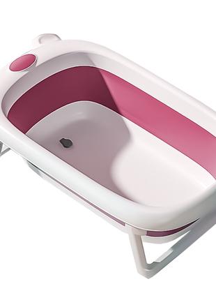 Детская складная ванночка Bestbaby BS-6688 Pink для купания 10шт
