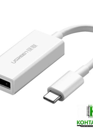 Адаптер-Перехідник Ugreen MM130/USB-C to DisplayPort White 10c...