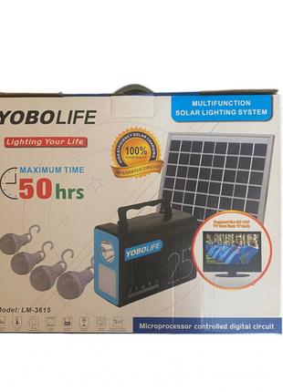 Станция Yobolife LM-3615 Солнечный фонарь для кемпинга со свет...