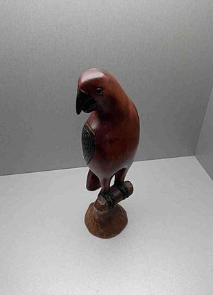 Статуэтка фигурка Б/У Статуэтка деревянная попугай 30 см