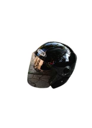Шлем открытый + откидные очки HF-223 черный