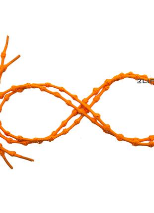Шнурки для обуви с узелками эластичные 2Life Оранжевый (n-519)