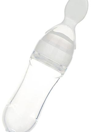 Бутылка-ложка для кормления новорожденного 20 х 5 см Белый (n-...