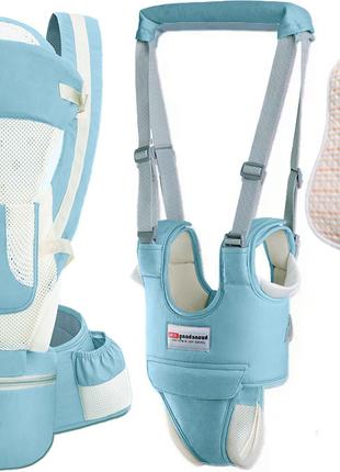 Хипсит, эрго-рюкзак, кенгуру, переноска Baby Carrier 6в1 Мятны...