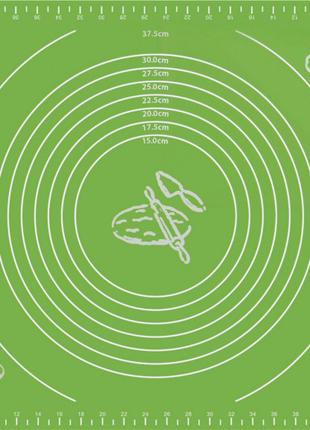 Силиконовый антипригарный коврик для выпечки и раскатки теста ...
