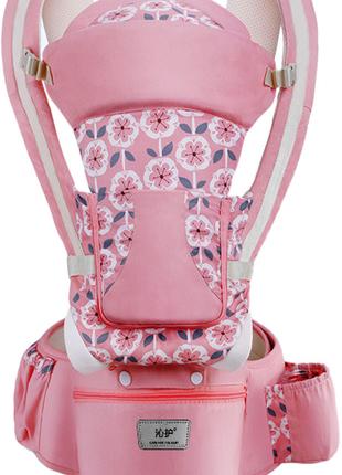 Хипсит, Эрго-рюкзак, кенгуру, переноска Baby Carrier 6в1 Розов...